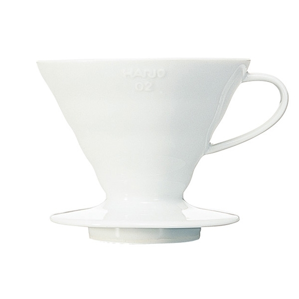 Hario V60 Ceramic Coffee Dripper White 02
